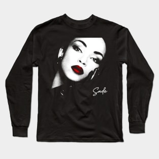 Retro Portrait Sade Long Sleeve T-Shirt